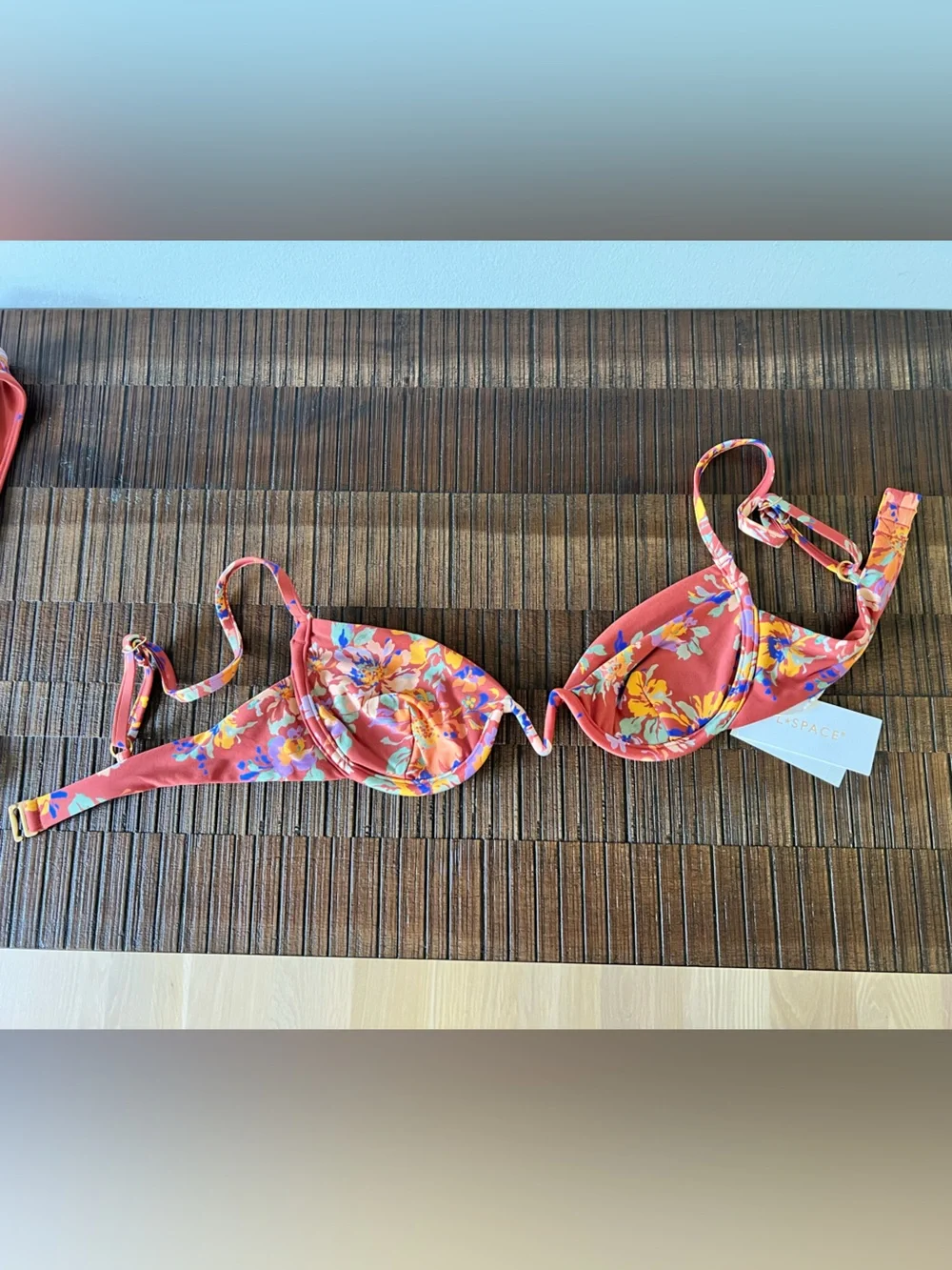 L*Space Floral Bikini Set NWT Coral/Pink Le Botanique